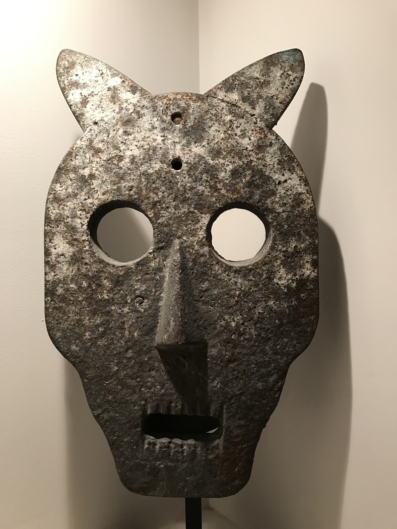 American Folk Art - Very rare cast iron, Devil Shooting Gallery Target.